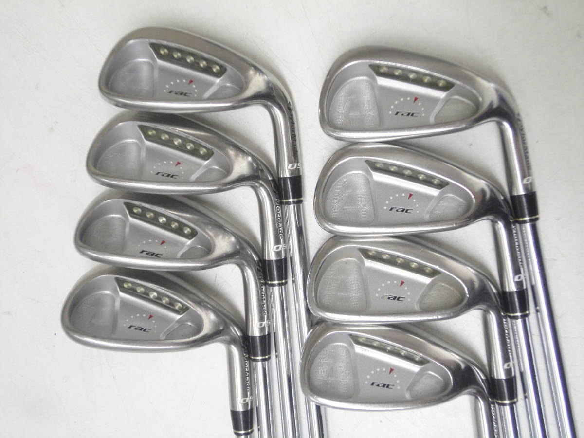赤字超特価，セール TaylorMade rac OS メンズ用アイアンセット8本組 #5-#9 PW-SW RIFLE 90 HT R テーラーメイド ゴルフクラブ(テーラーメイド)｜売買されたオークション情報、yahooの商品情報をアーカイブ公開 - オークファ 男性右きき用