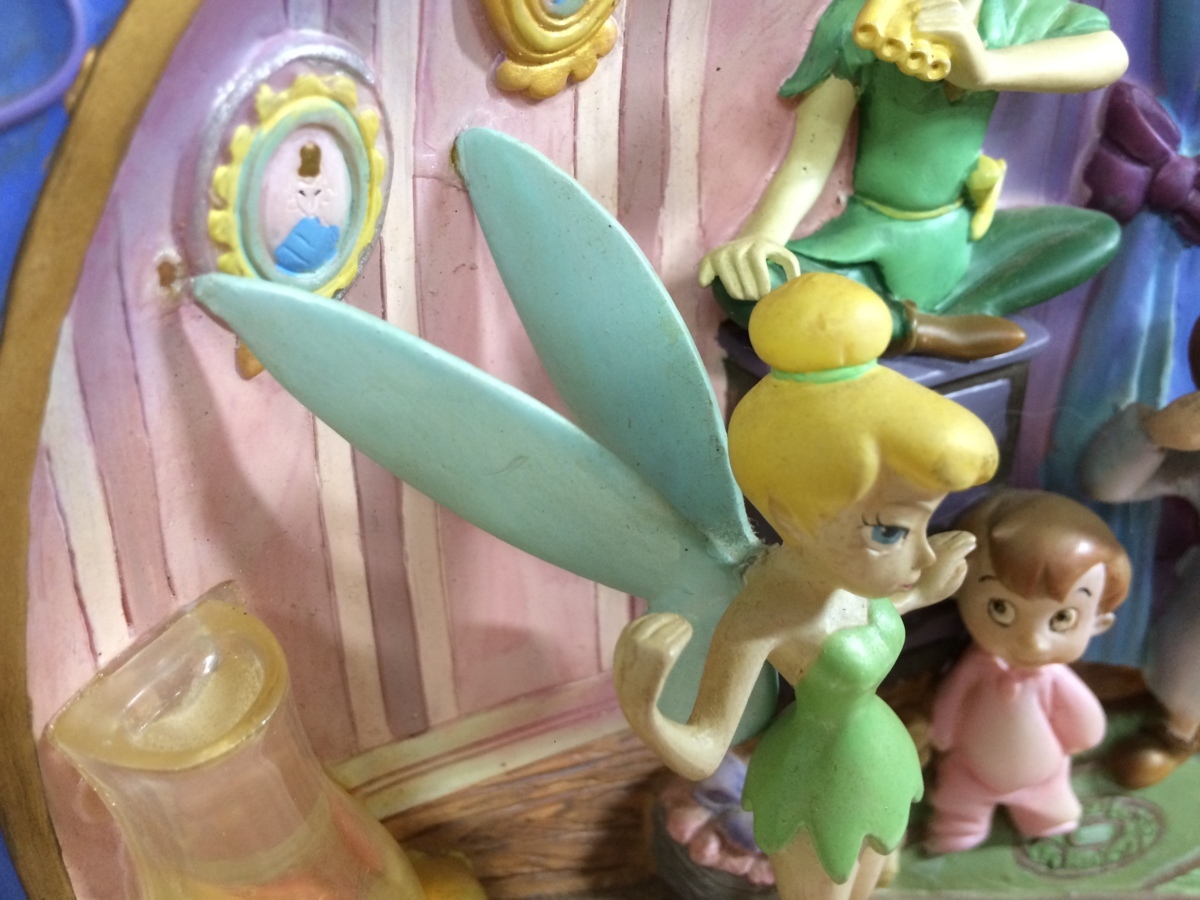 ディズニー ピーターパン 3Dプレート 壁掛け 絵皿 スタンド付き Pretty 
