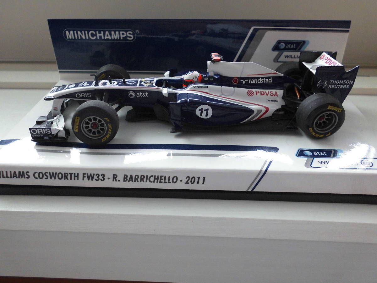 FW33 0 1&frasl;43 Williams WILLIAMS COSWORTH | コスワース PMA R.バリケロ Cosworth ミニチャンプス ウィリアムズ AT&amp;T car 1