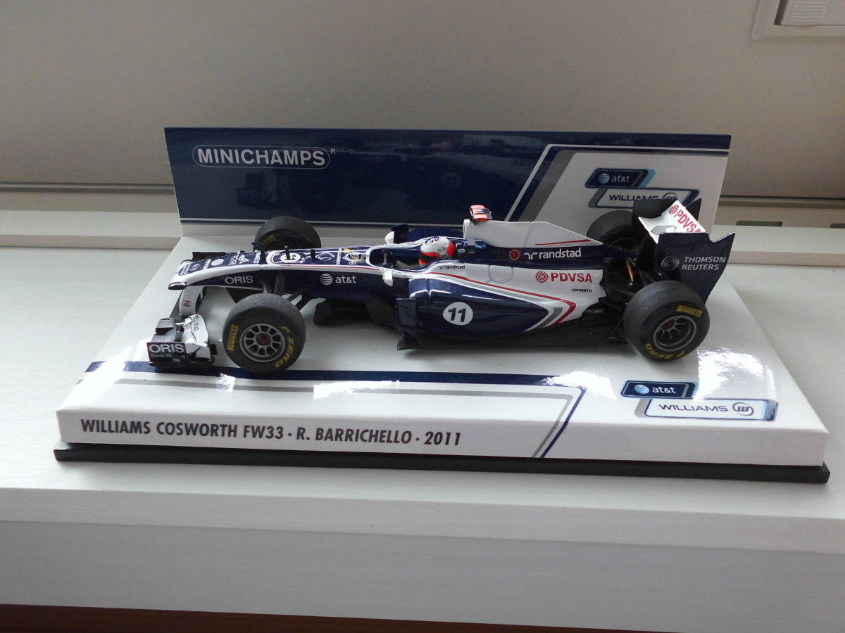 FW33 0 1&frasl;43 Williams WILLIAMS COSWORTH | コスワース PMA R.バリケロ Cosworth ミニチャンプス ウィリアムズ AT&amp;T car 1