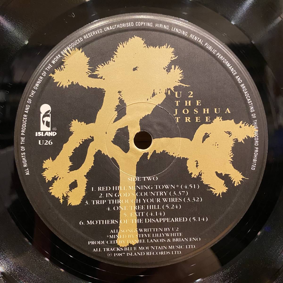 ◇UKオリジナル!LPレコード◇U2 ユートゥー / The Joshua Tree◇U26 