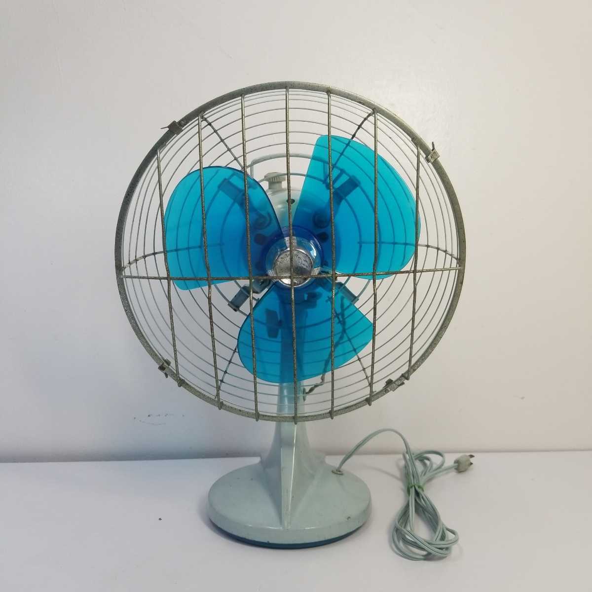 動作確認済 FUJI DENKI 富士電機 扇風機 昭和レトロ アンティーク 動作