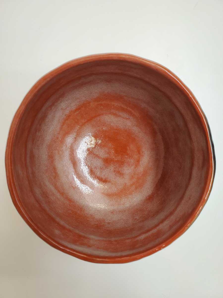 ☆美品 1円スタート☆佐々木 松楽 抹茶碗 赤楽茶碗 / 山本 北哉 京焼