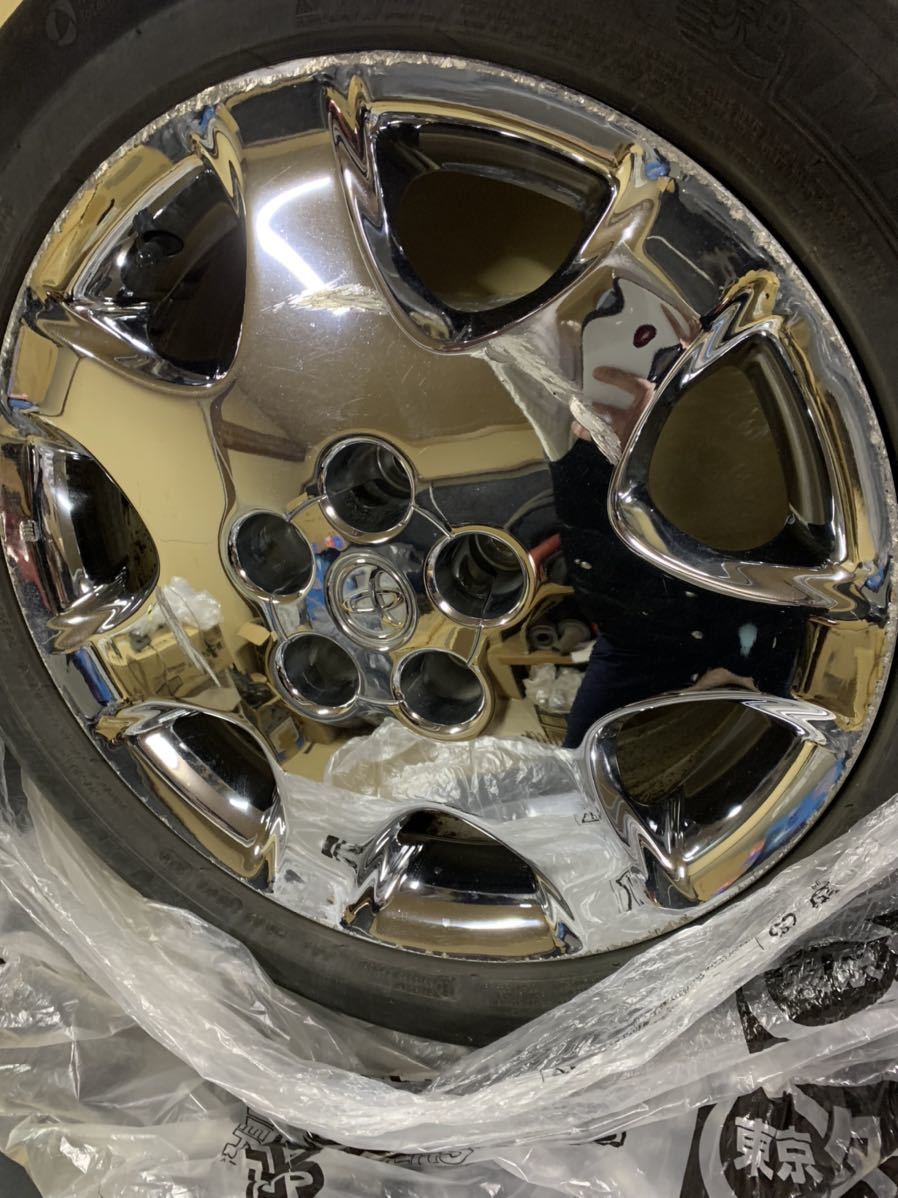 30セルシオ ユーロ純正ホイール セルシオ 純正 メッキ 17×7 - 5J 未 