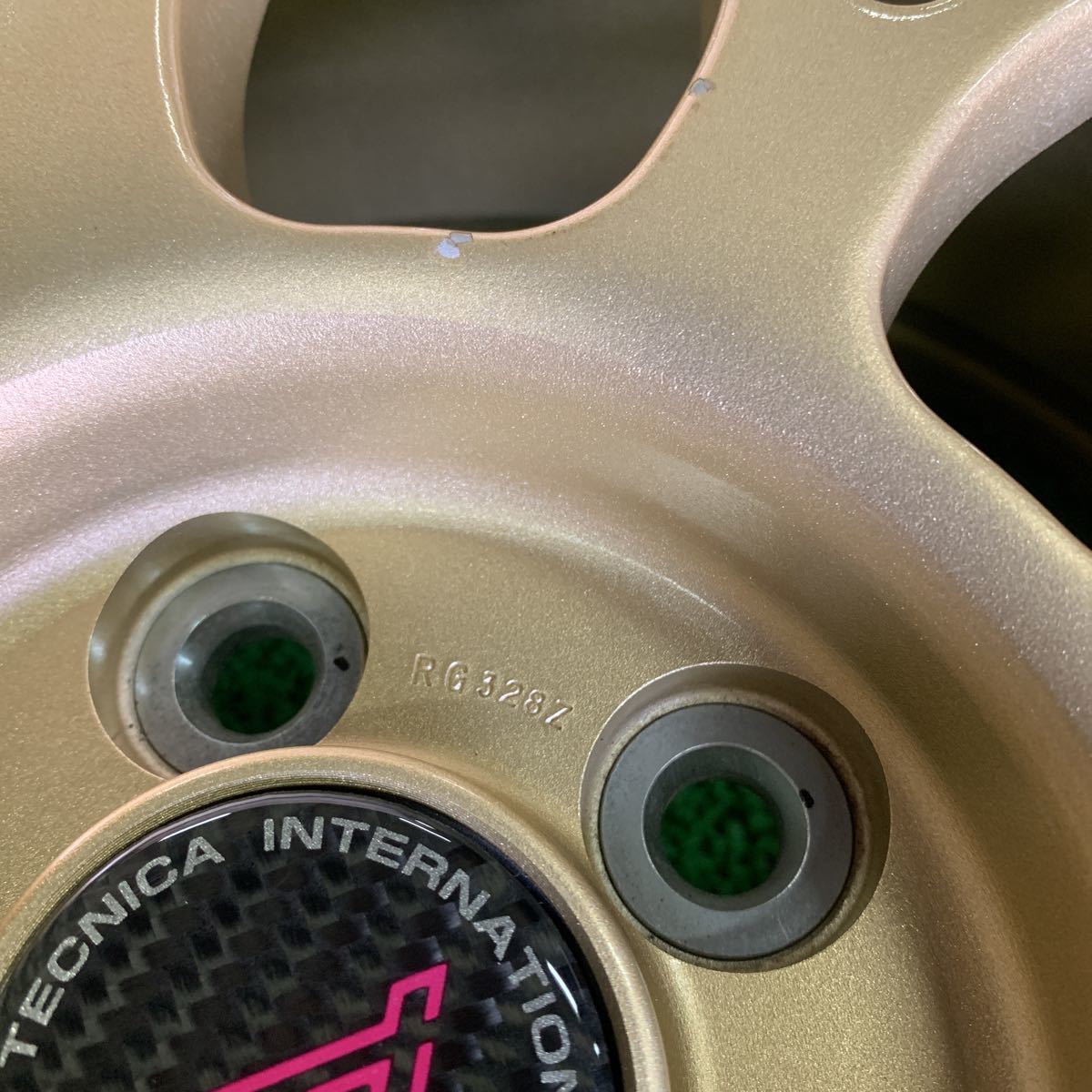 希少！スバル STi BBS RG328 17×7J+53 1本 展示品 ゴールド 鍛造 