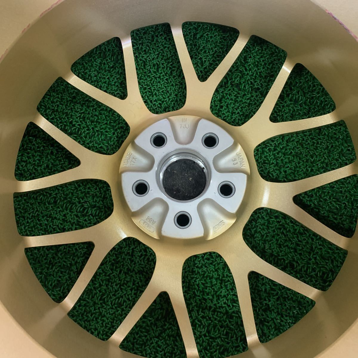 希少！スバル STi BBS RG328 17×7J+53 1本 展示品 ゴールド 鍛造 