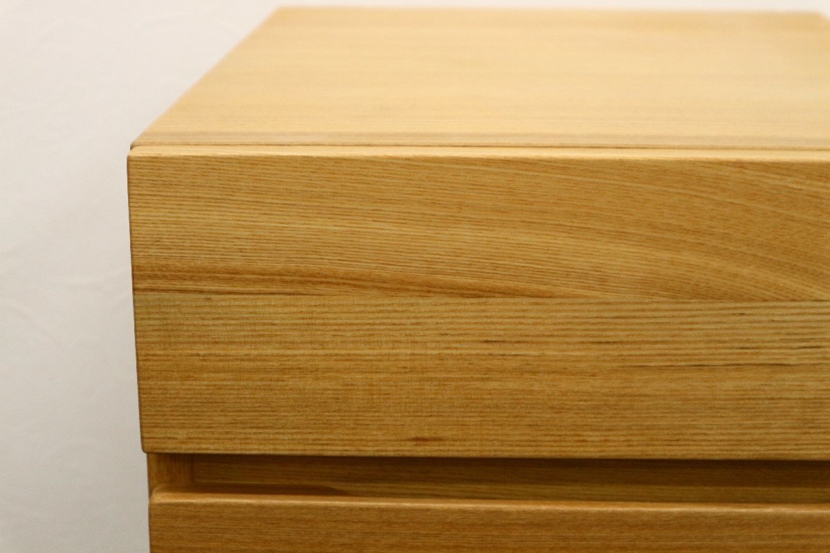無印良品 タモ材 デスクキャビネット キャスター付き / 天然木 MUJI