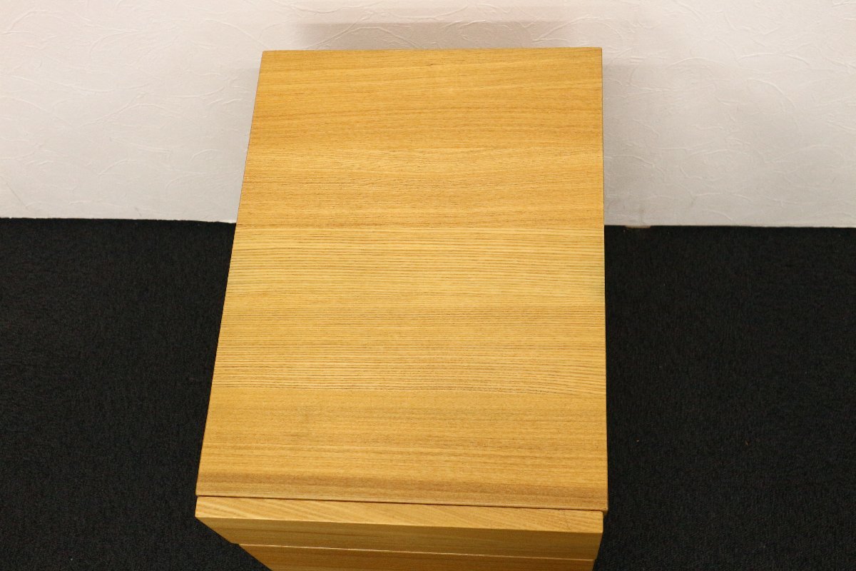無印良品 タモ材 デスクキャビネット キャスター付き / 天然木 MUJI
