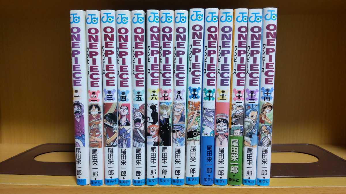 One Piece ワンピース 1巻 14巻 初版 一部新刊案内冊子付 尾田栄一郎 集英社 ジャンプ コミックス 少年 売買されたオークション情報 Yahooの商品情報をアーカイブ公開 オークファン Aucfan Com