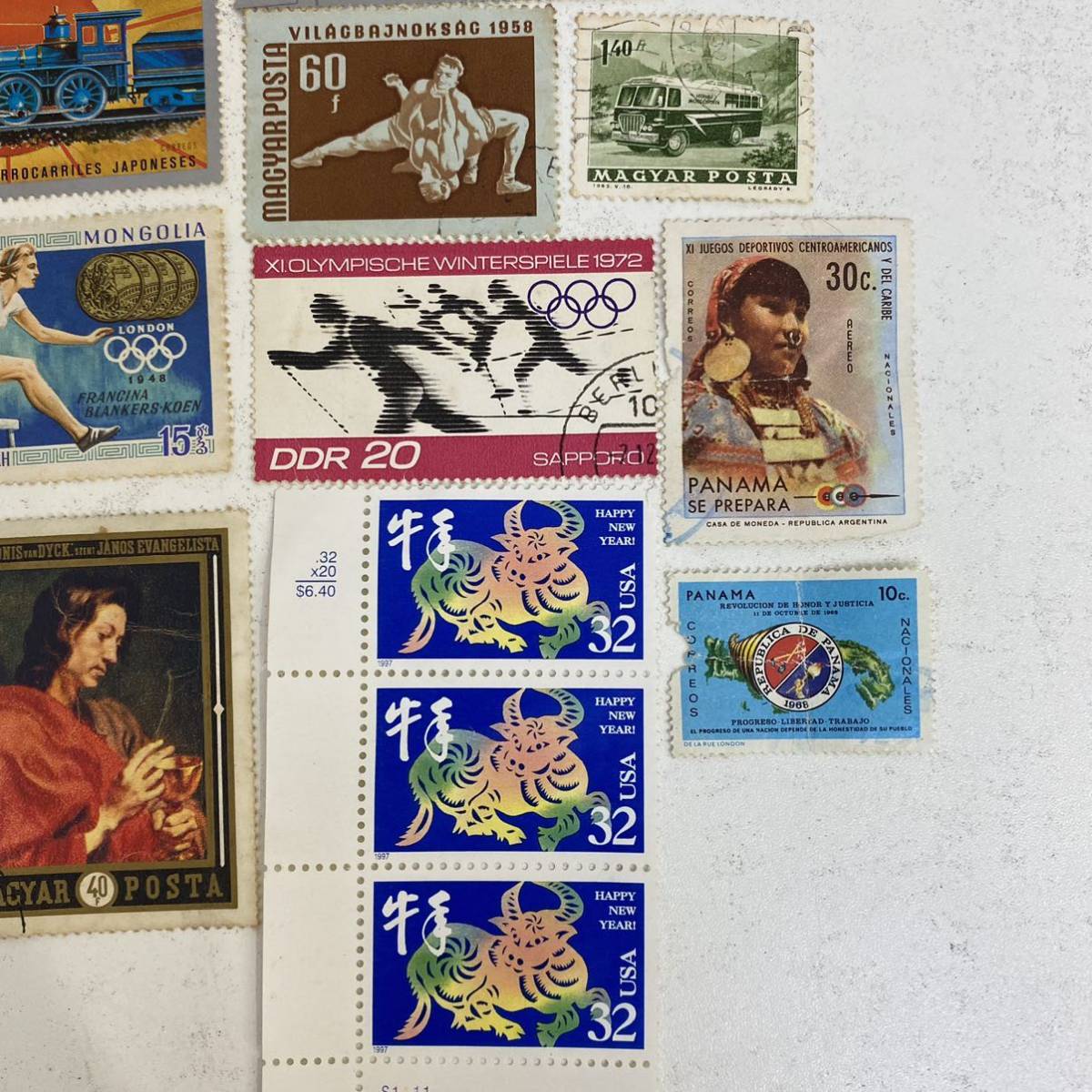 切手 未使用 使用済混合 廣州記念 海外 世界 中国 日本 アメリカ 