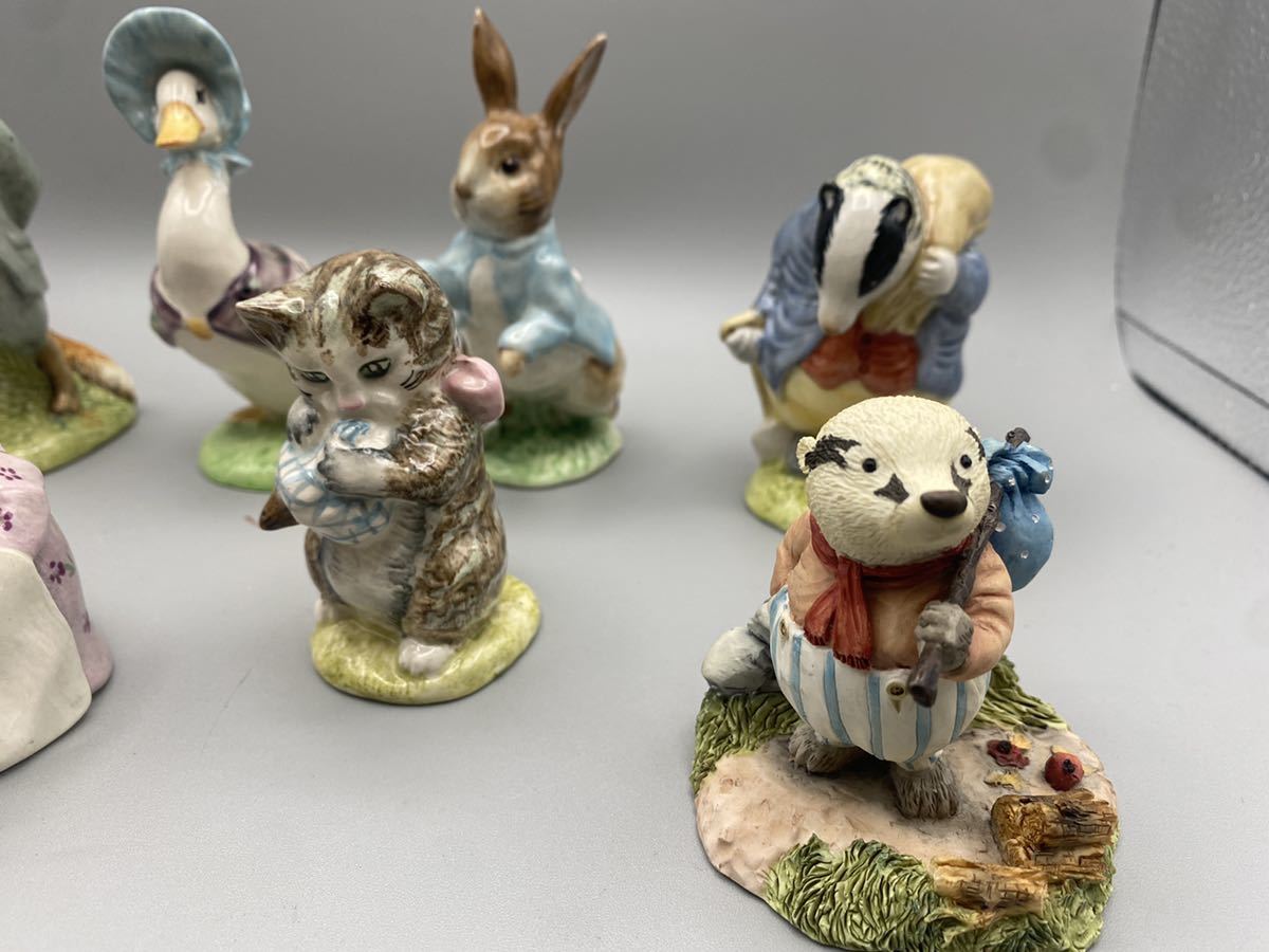 Beatrix 置物の中古品 -ピーターラビット 2026年最新】Yahoo!オークション Potter　ピーターラビット　陶器製置物　6体セット　2003 置物