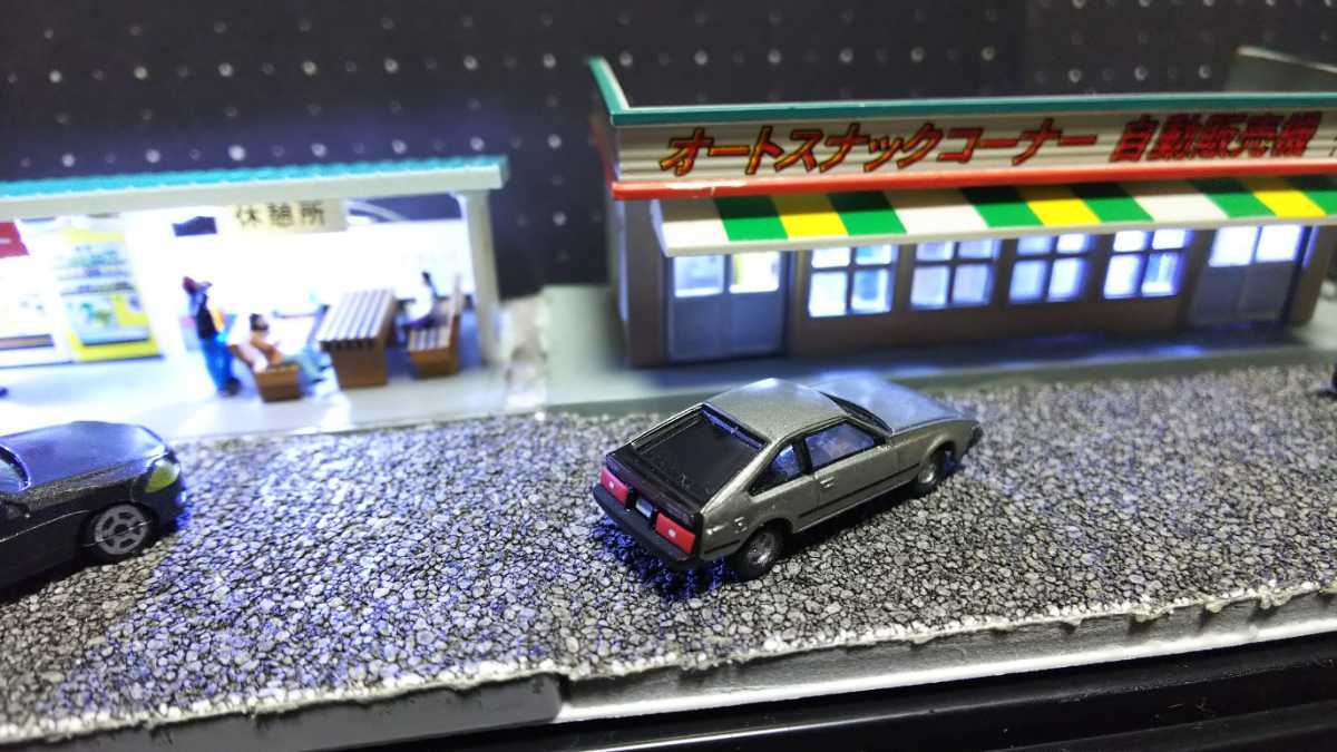  1/150 Nゲージサイズ ケース付き LEDライトアップ ジオラマ ドライブインの風景 トヨタセリカXX 昭和 レトロ自販機 完成品 1スタ(その他)｜売買されたオークション情報、yahooの商品情報をアー その他