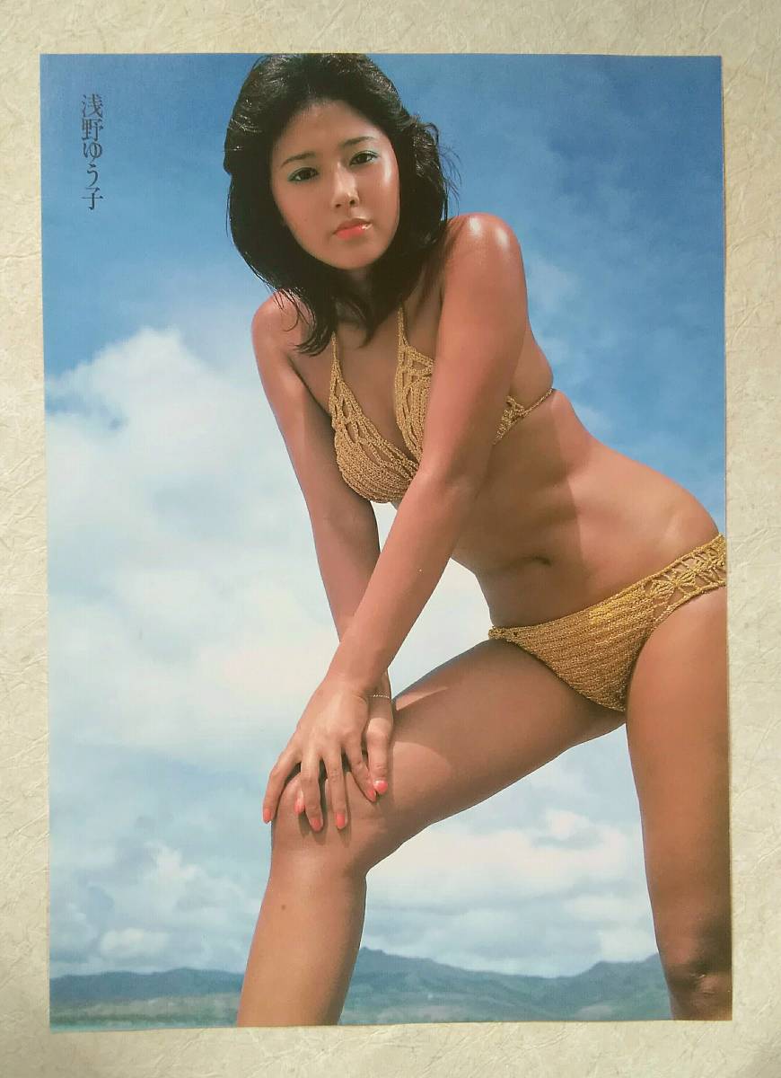 ☆『浅野ゆう子』さん 額装品 1点 写真集切り抜き 10画像 (額内