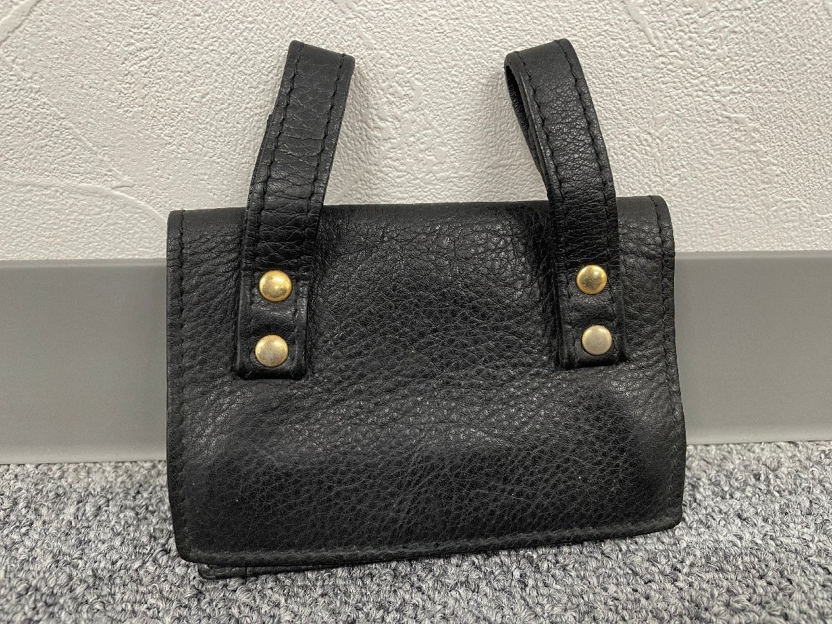 中古品】Gianni Versace ジャンニヴェルサーチ レザー ベルトポーチ 