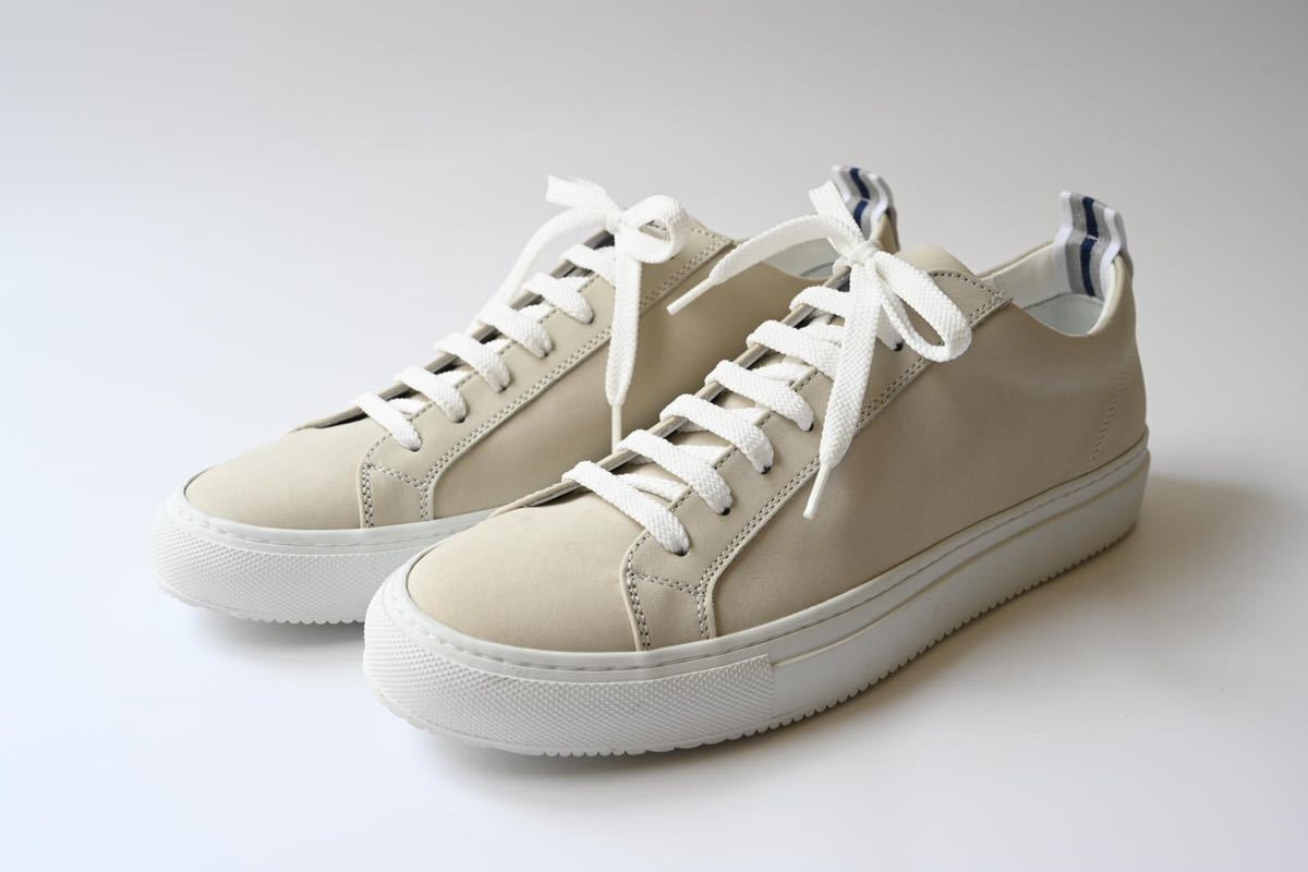 【新品】フェデーリ ヌバックレザースニーカー BE 40 | スニーカー FEDELI CALF BLACKブラック メンズ&frasl;40&frasl;BEIGE