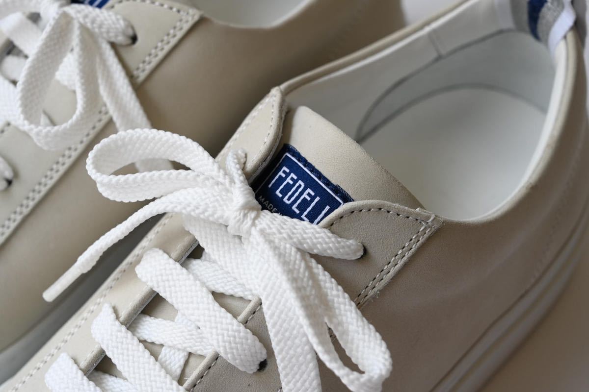 【新品】フェデーリ ヌバックレザースニーカー BE 40 | スニーカー FEDELI CALF BLACKブラック メンズ&frasl;40&frasl;BEIGE