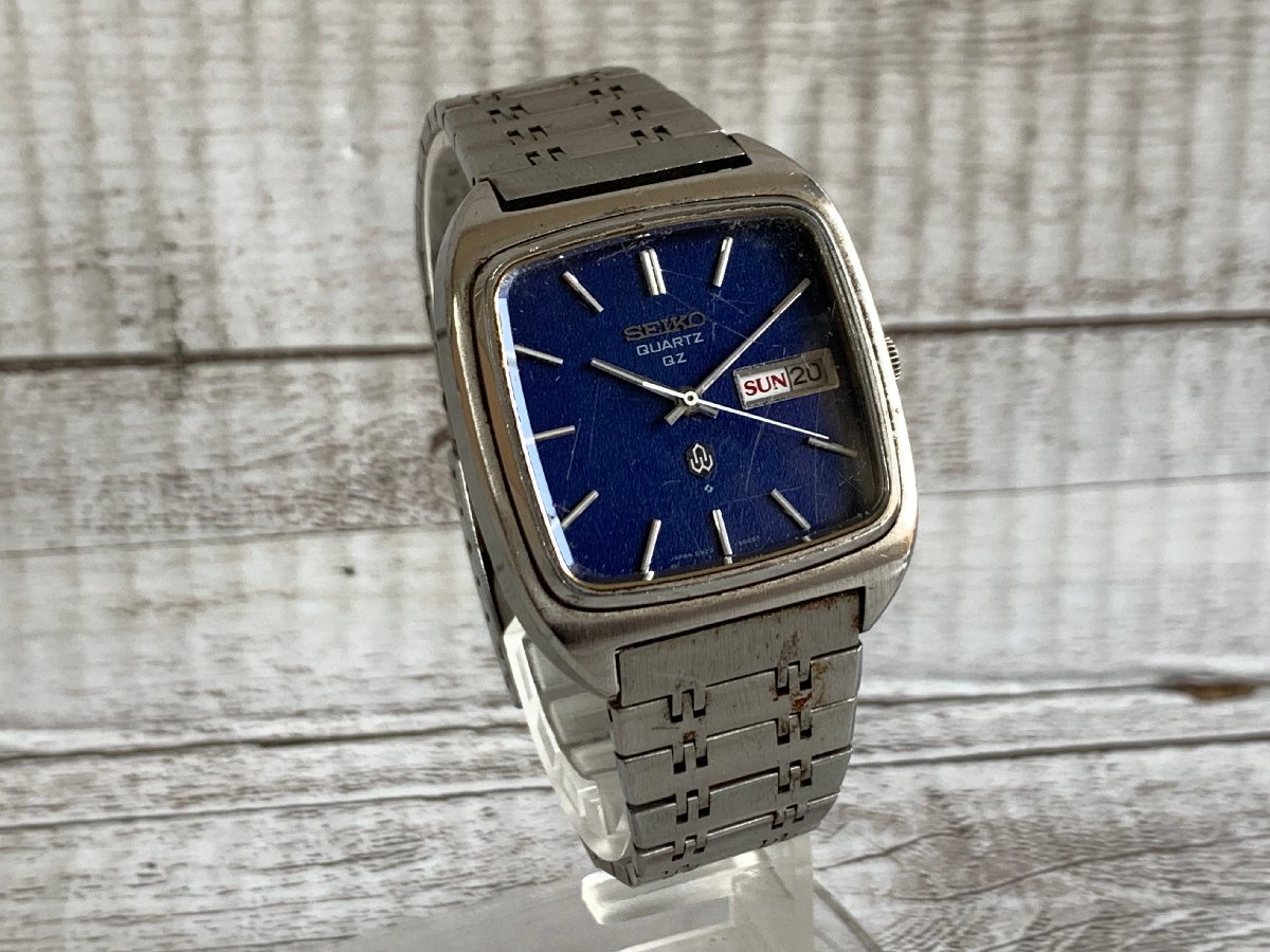 SF0406-22 SEIKO QZ 0923-5000 QUARTZ セイコー クオーツ 不動 紺文字 