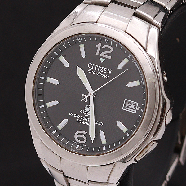H410-T003788 アテッサ シチズン CITIZEN 電波ソーラー ☆動作抜群 