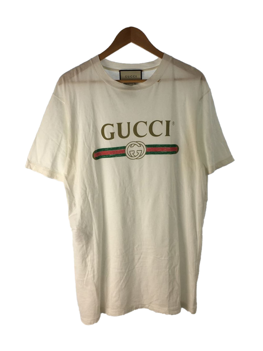 Tシャツ GUCCI GUCCI公式 ・ホワイト グッチ Cotton jersey T-shirt