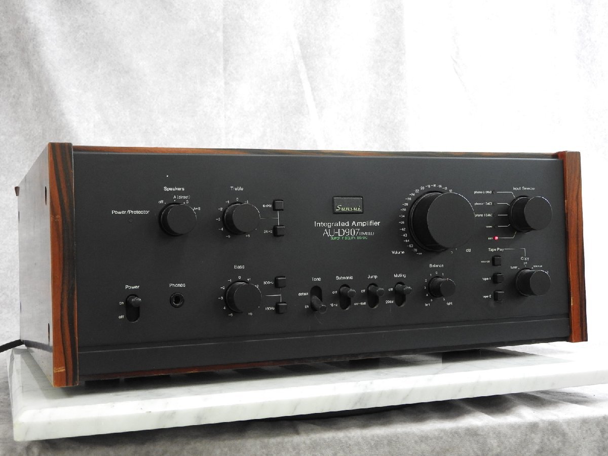 オ*9様 サンスイ プリメインアンプAU-D907F(207) ☆SANSUI サンスイ AU-D907 LIMITED プリメインアンプ ☆ジャンク