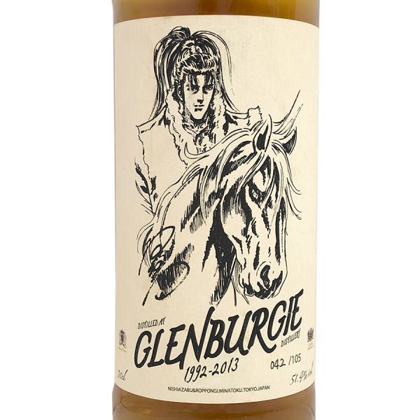 WHISKY 1円~! ウイスキー 花の慶次ラベル 51.4% 700ml MEW GLENBURGIE