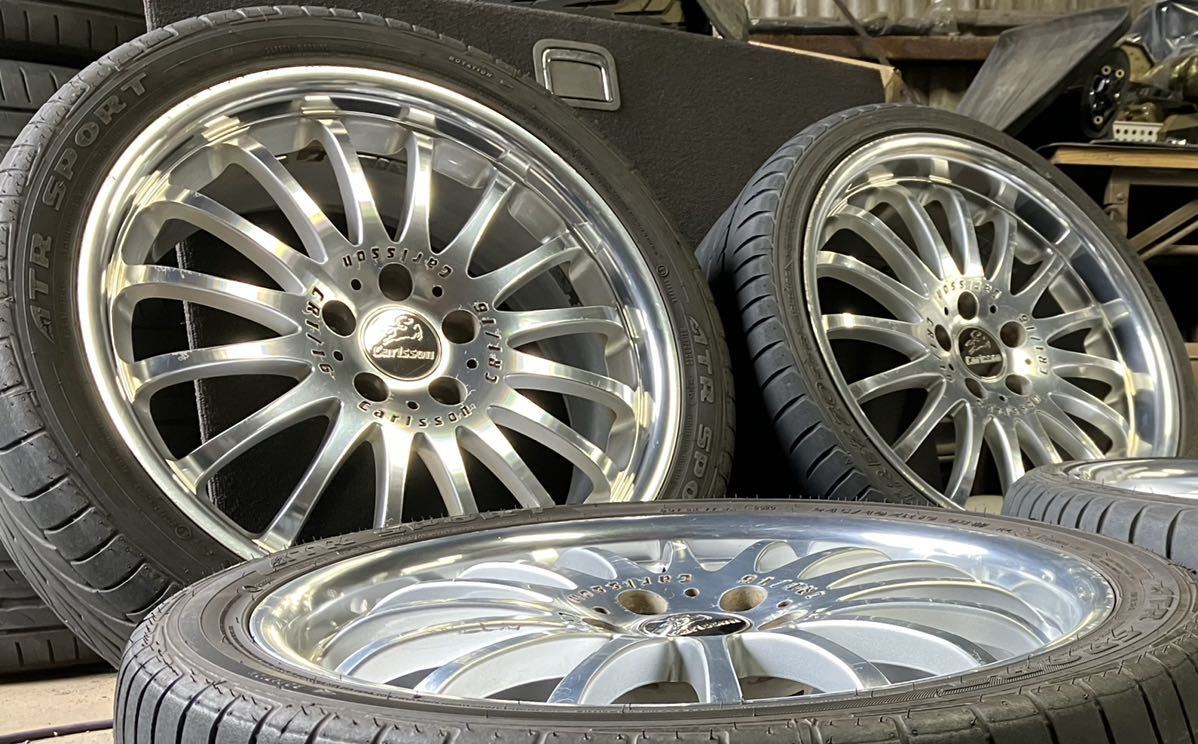 カールソン CR 1/16 8J.9J+40 5穴 PCD114.3 M12 ハブ径73 社外 19