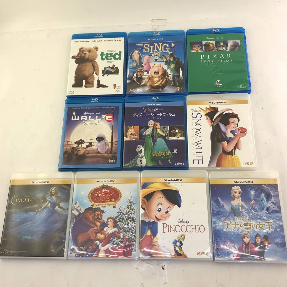 10点セット】Blu-ray DVD MovieNEX ディズニー まとめ/テッド/アナ雪 