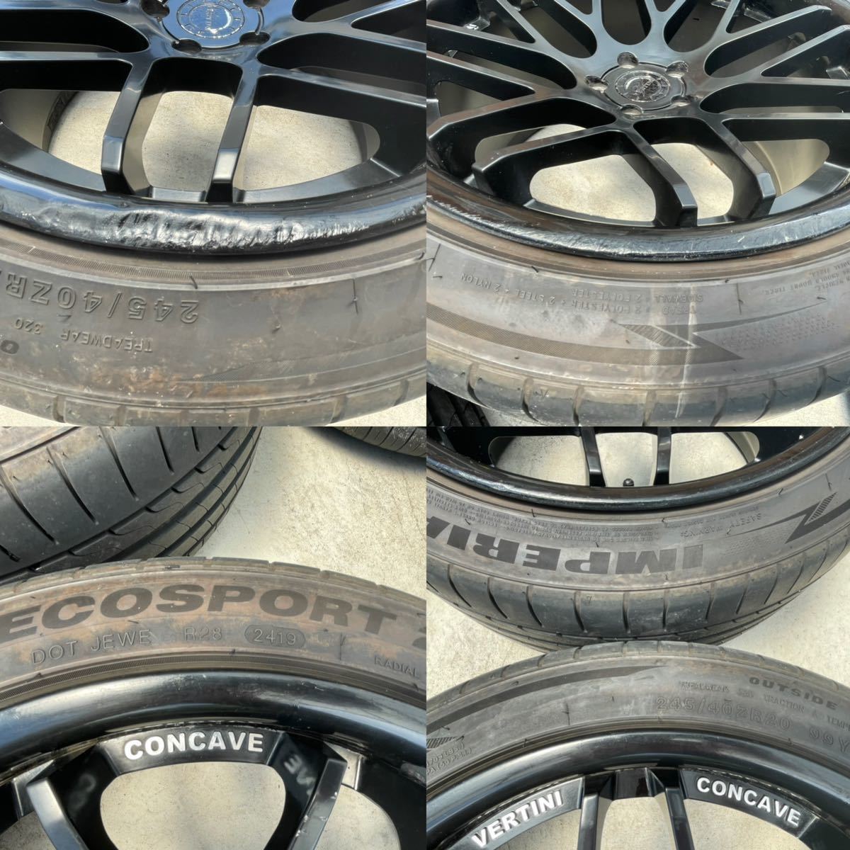 VERTINI CONCAVE ベルティニ コンケイブ フロント8.5JJ+35リヤ10JJ+38 