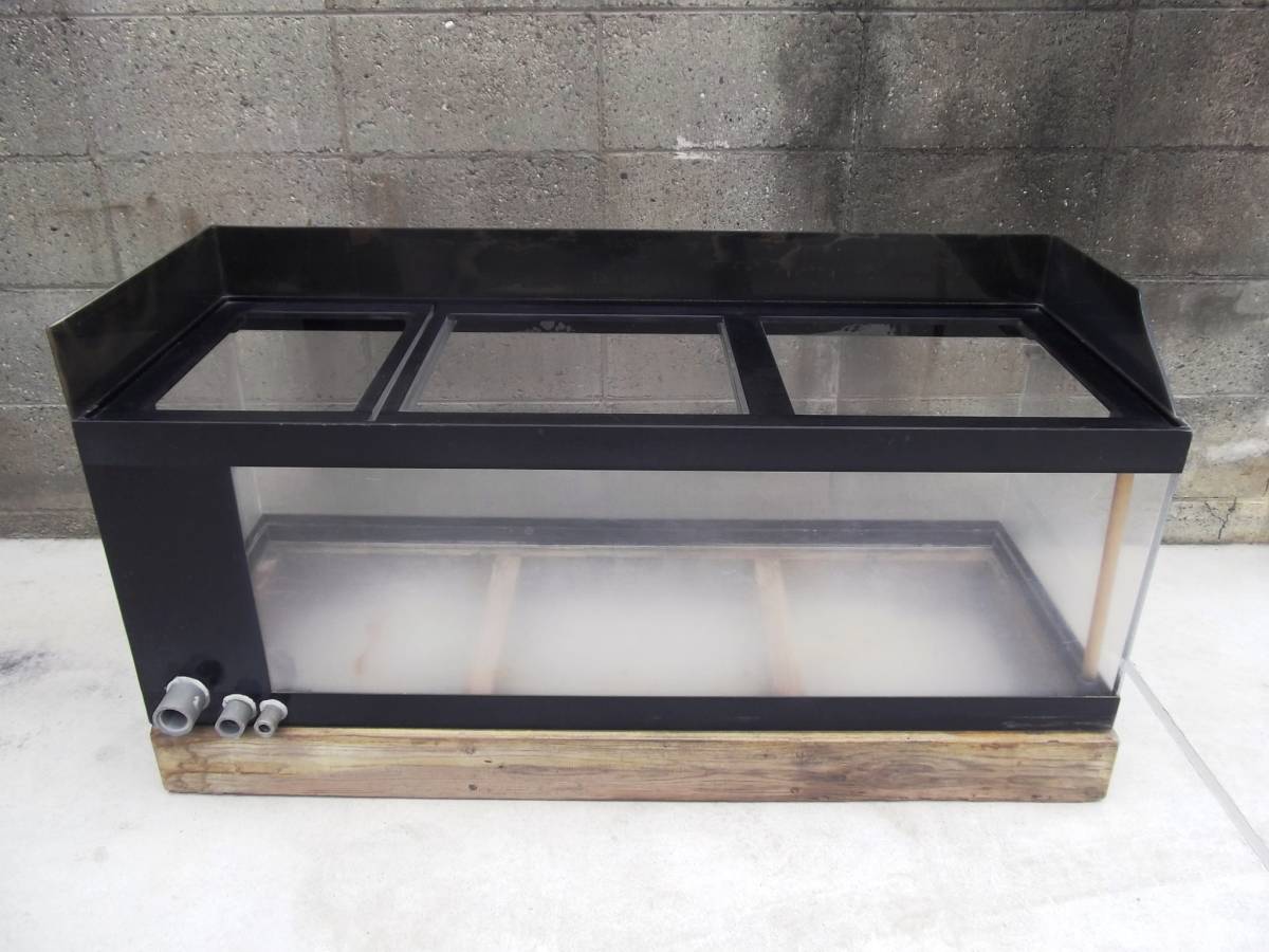 アクリル大型水槽引き取り限定値下げ ☆ 売切り！ 引取り限定！ 大阪発 大型 水槽 アクリル 120×44×40 置台