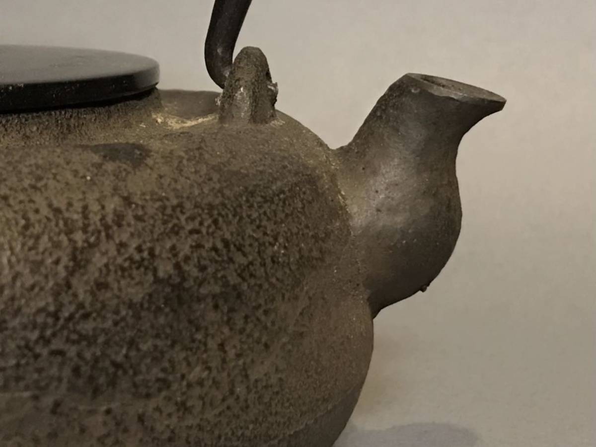 鉄瓶 銀摘蓋 尚美堂 南部鉄器 茶道具 時代(鉄瓶)｜売買された 