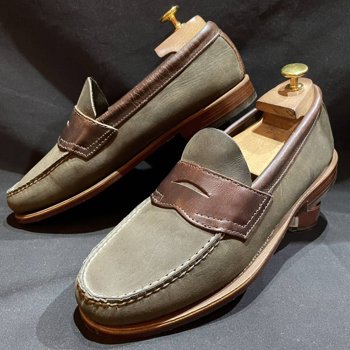美USED】G.H BASS 希少HERITAGE COLLECTION コインローファー バイ 