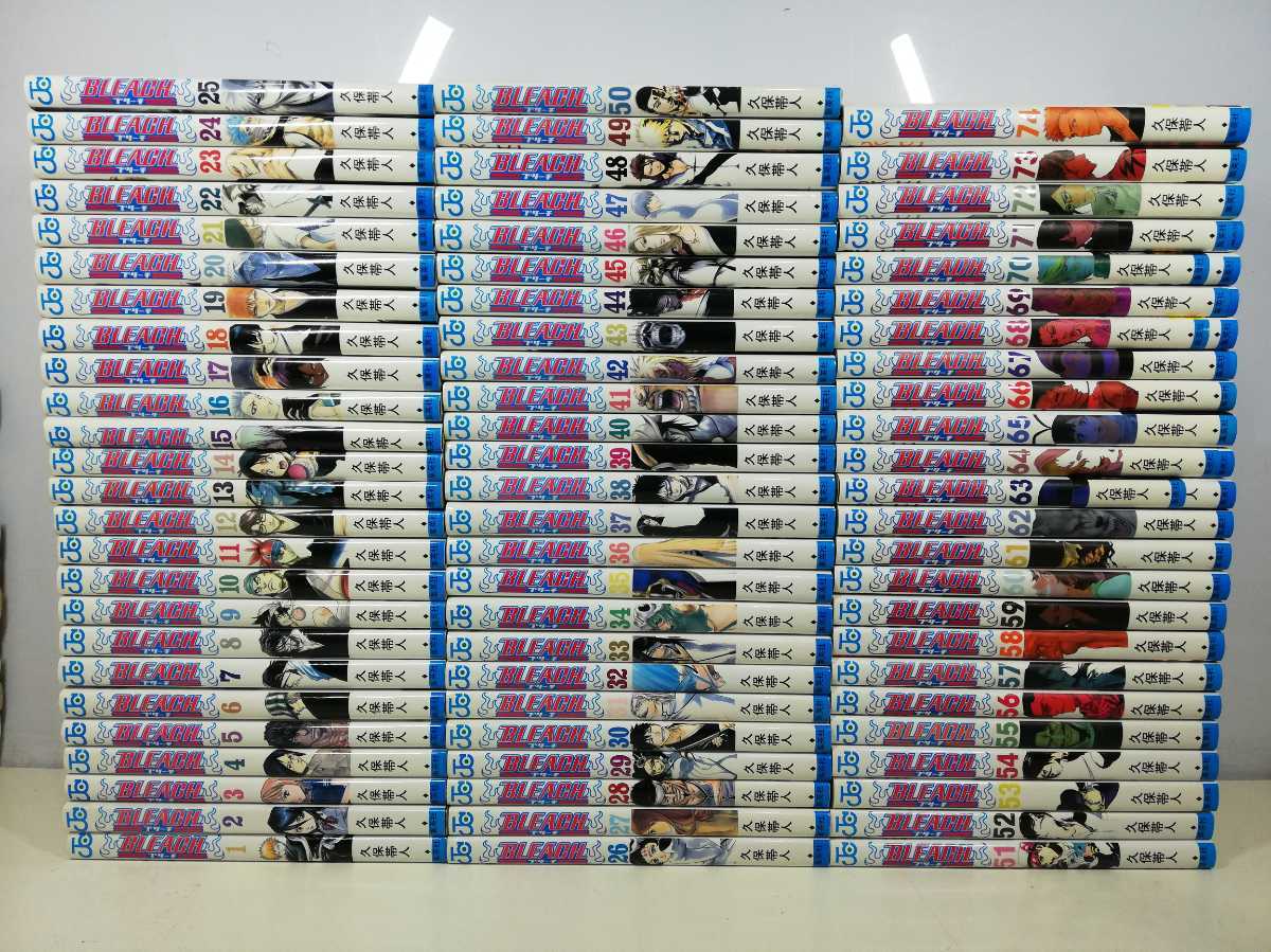 正規品，限定SALE BLEACH ブリーチ 全74巻/久保帯人 同梱送料一律.即発送(全巻セット)｜売買されたオークション情報、yahooの商品情報をアーカイブ公開 - オークファン 全巻セット