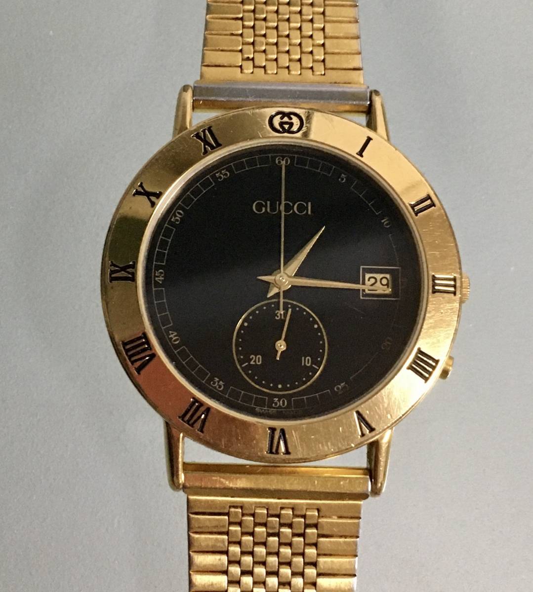 ☆稼動品☆GUCCI グッチ☆クオーツQZ☆3800M☆スモールセコンド
