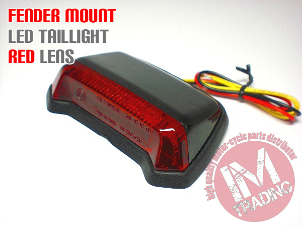 【送料無料，格安】 レッドレンズ LEDフェンダーマウントテールランプR(ライト、ウインカー)｜売買されたオークション情報、yahooの商品情報をアーカイブ公開 - オークファン その他