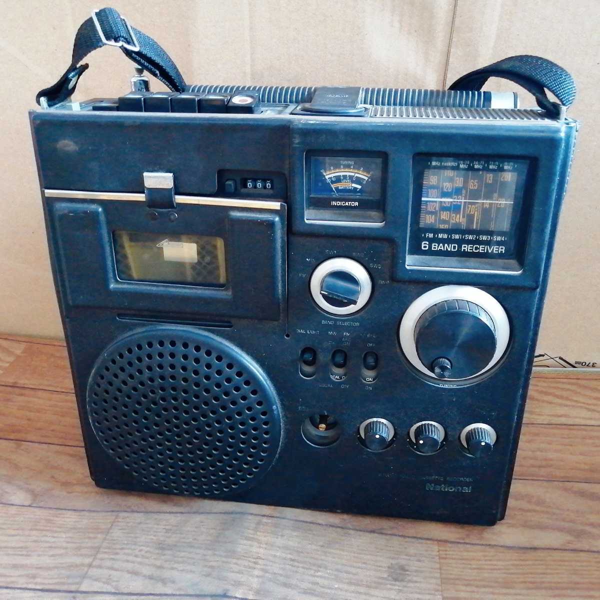 National ナショナル RQ-585 ステレオAM/FMラジオ カセットレコーダー