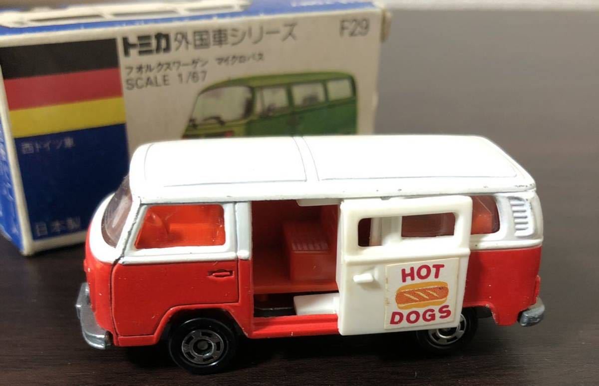 青箱 トミカ フォルクスワーゲン マイクロバス F29 トミカ青箱No.F29