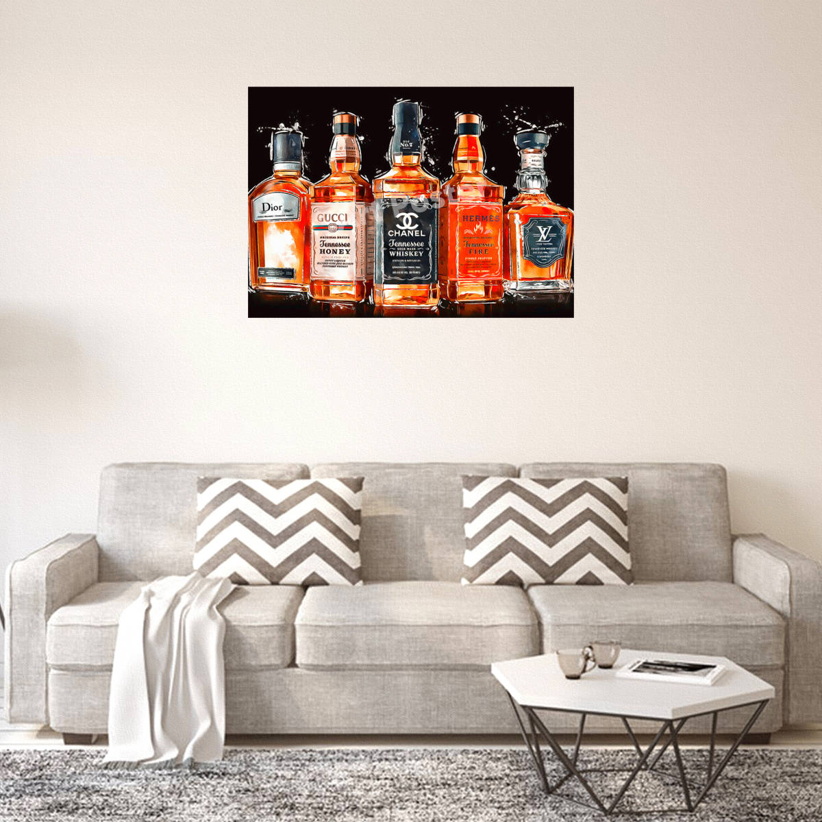 シャネル グッチ エルメス ルイヴィトン ポスター アートポスター