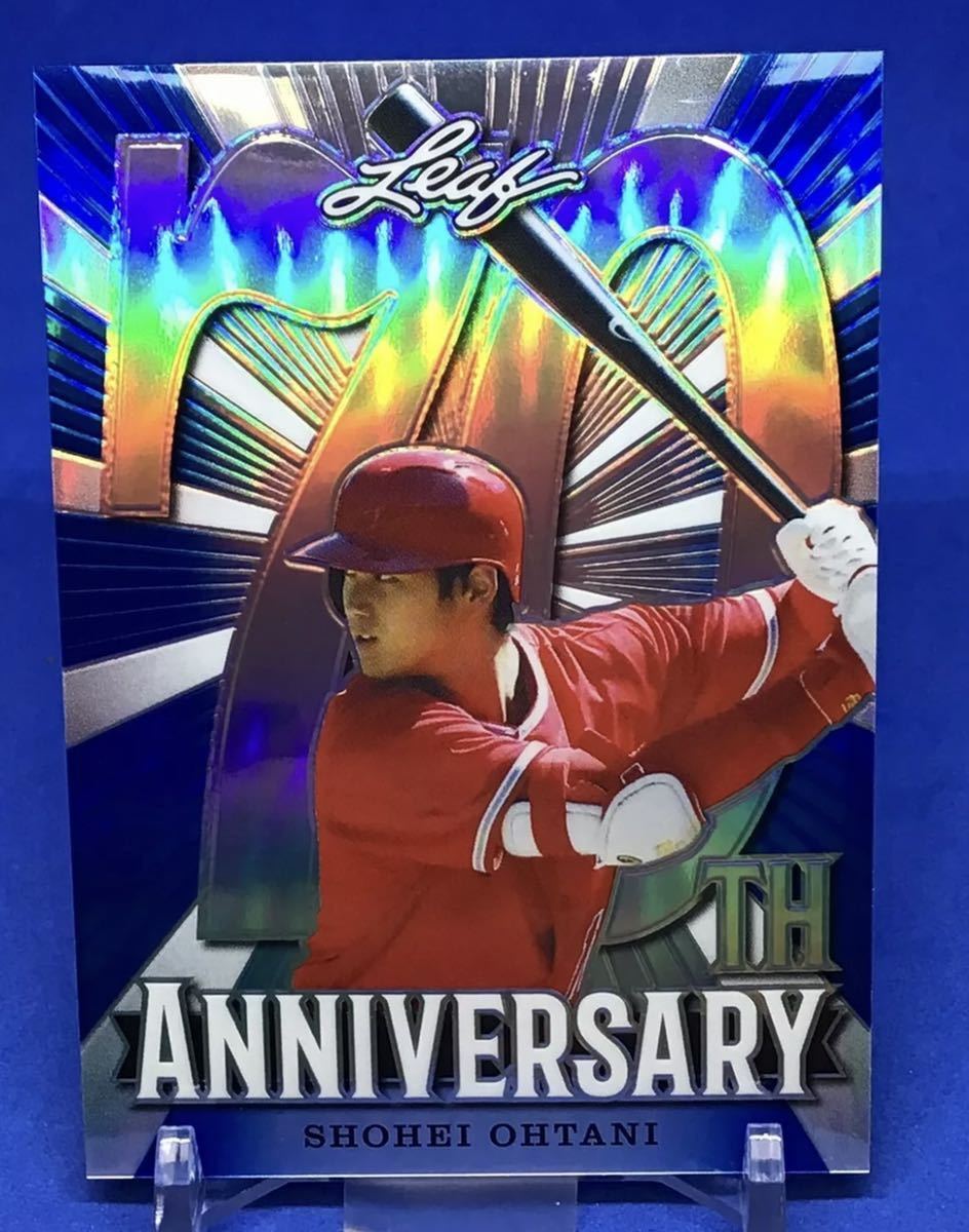 大得価，100%新品 大谷翔平選手 50枚限定 Leaf 70周年記念ブルーパラレル レア カード(Topps)｜売買されたオークション情報、yahooの商品情報をアーカイブ公開 - オークファン シングルカード