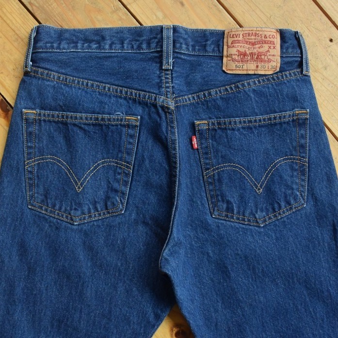 USA古着 リーバイス Levis 501 デニムパンツ サイズ W30×L30 ジーンズ アメリカ仕入 インディゴ ストレート アメカジ アメリカ仕入 P0568
