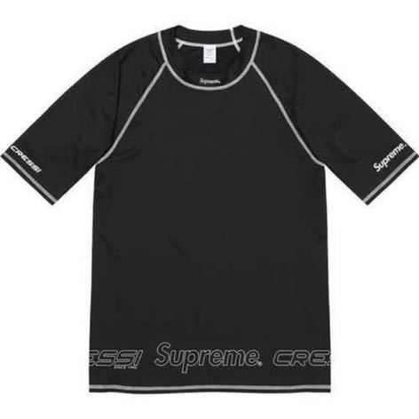 【2025，新作登場】 Lサイズ Supreme Cressi Rash Guard ラッシュガード 21SS シュプリーム BLACK(Lサイズ)｜売買されたオークション情報、yahooの商品情報をアーカイブ公開 - オークファン 男性用