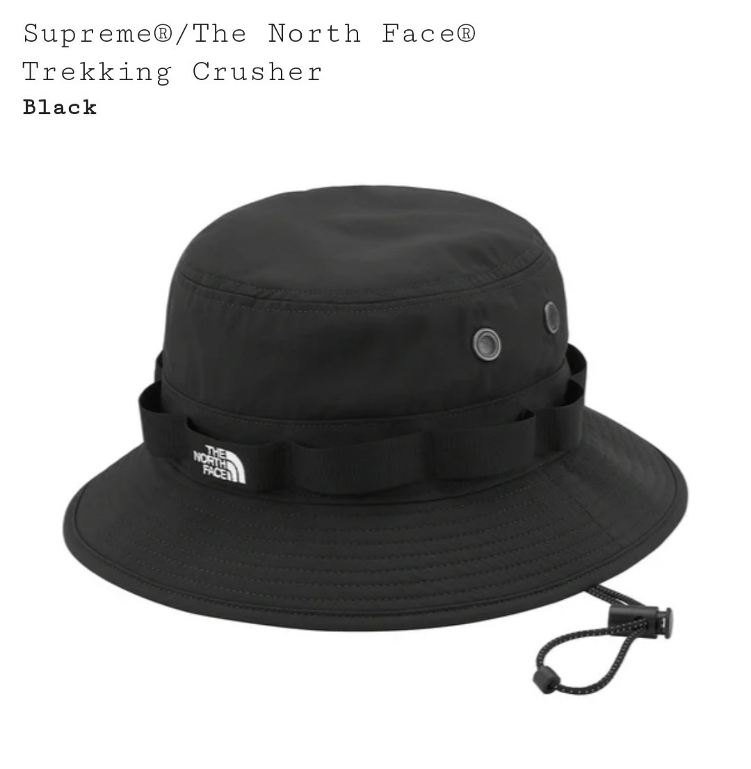 国内正規品 Supreme The North Face Trekking Crusher Black L/XL シュプリーム ノースフェイス トレッキング クラッシャー ハット　帽子