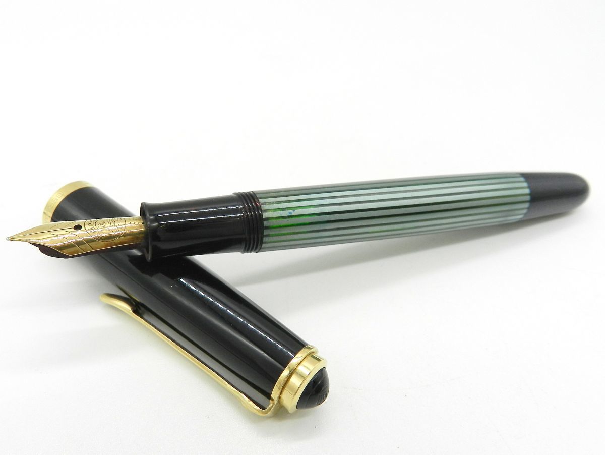 PELIKAN ペリカン #400 万年筆 グリーン縞 ヴィンテージ ペリカン