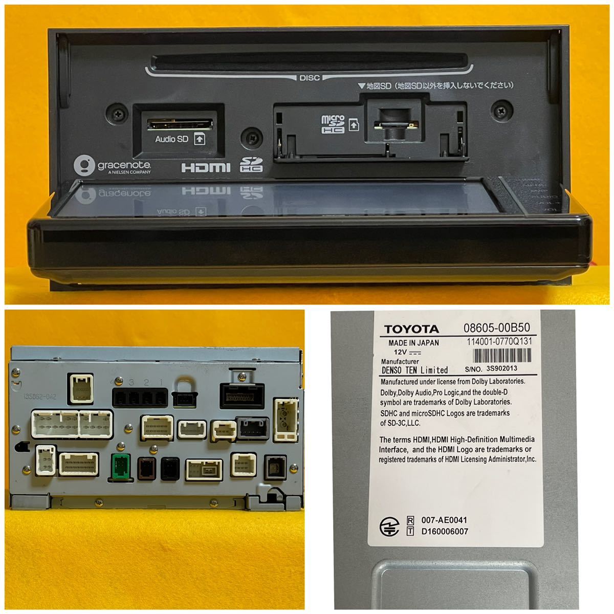 DENSO NSZT-W68T 地図2020年秋 トヨタ純正 SDナビゲーション カーナビ 
