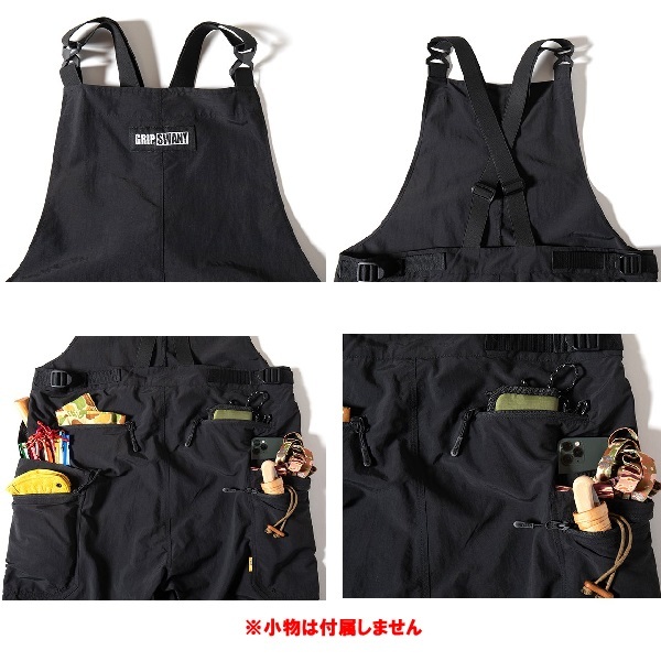 GRIP SWANY グリップスワニー GSキャンプオーバーオール ブラック L