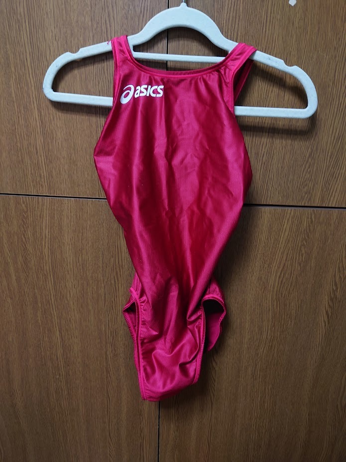 アシックス競泳水着初期スプラッシャー エンジ アシックス(asics) 未使用競泳水着Lサイズ 赤（エンジ