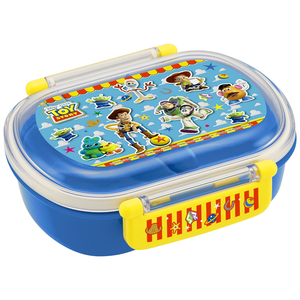 新品未開封トイ ストーリーtoy Disney Story4お弁当箱お箸セット はし18cmケース付 ランチボックス500ml 売れ筋ランキング Story4お弁当箱お箸セット
