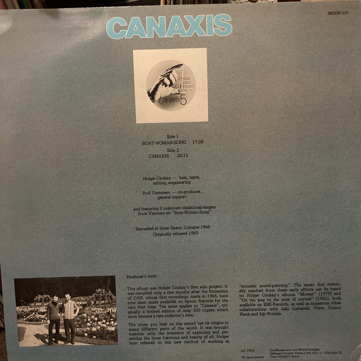 Czukay Holger Rolf Canaxis & HOLGER CD Dammers ホルガー
