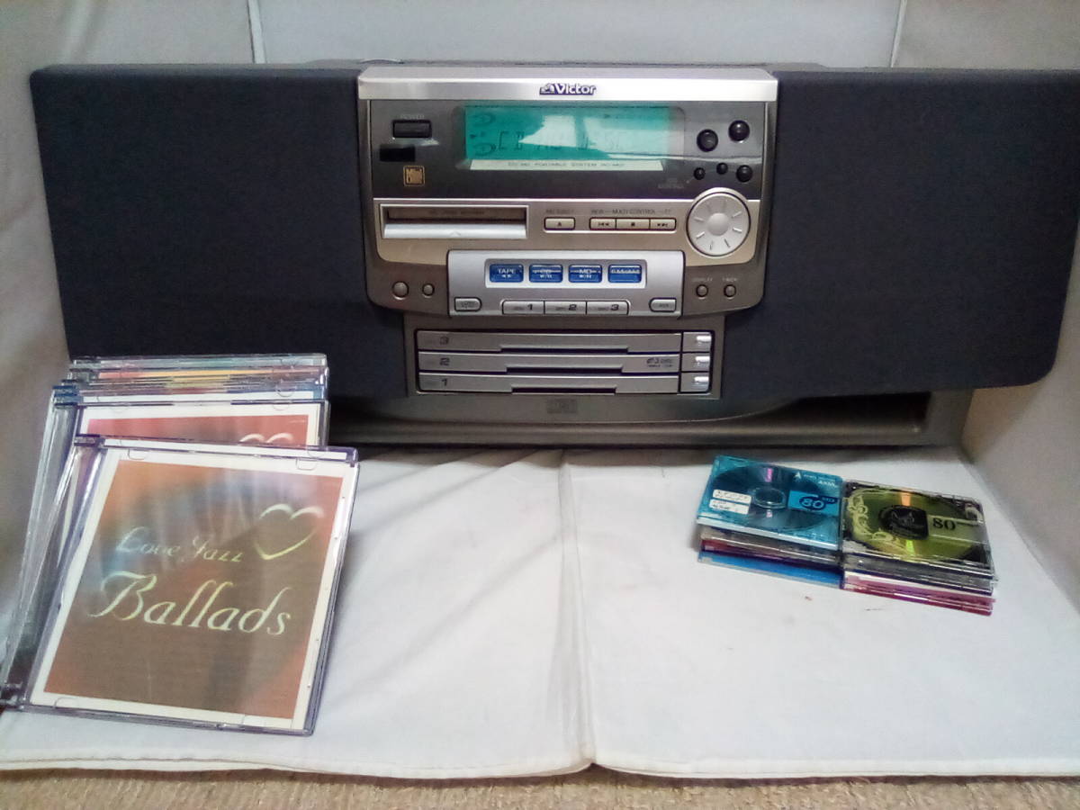 Victor RC-MD7 - Yahoo!オークション ビクター CD⁄MD⁄ラジカセ CD⁄MD