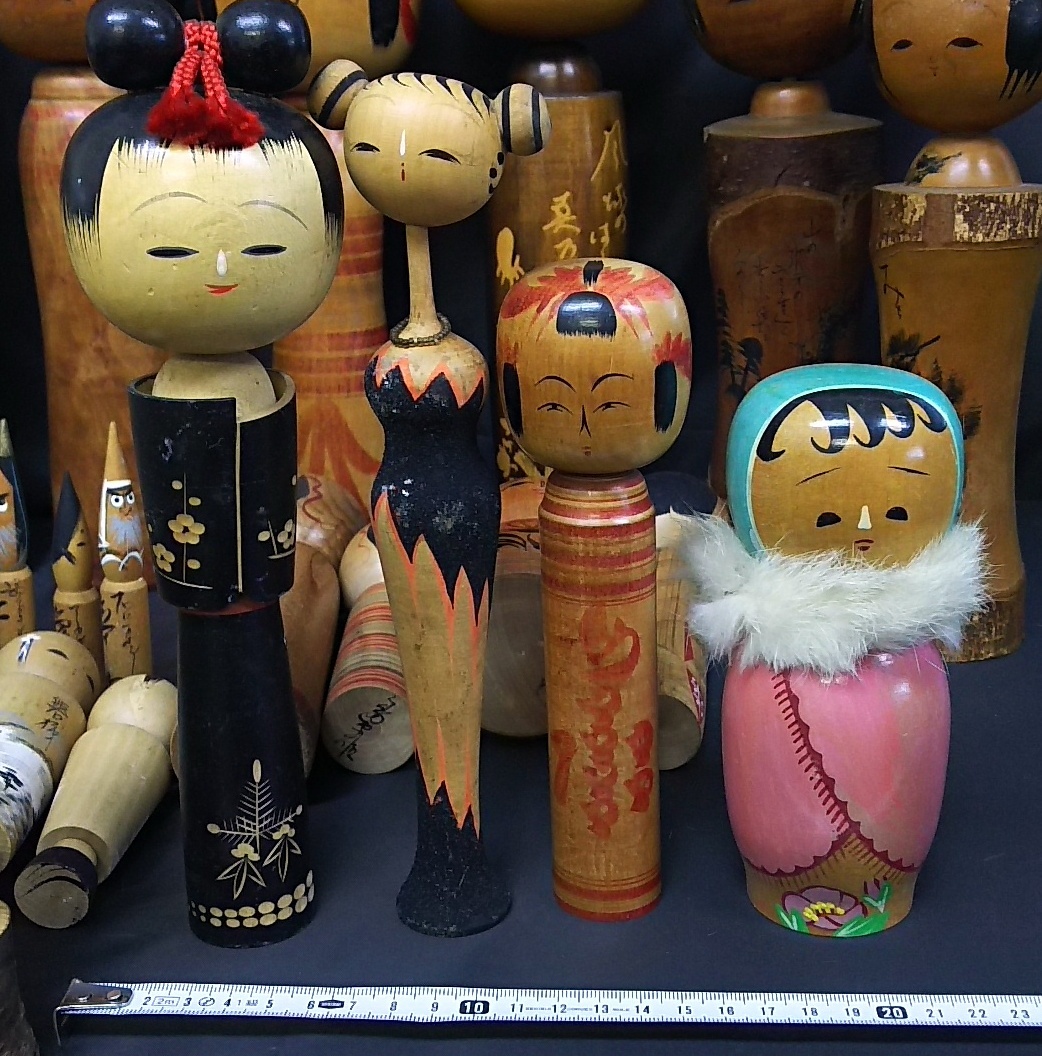 昭和レトロ こけし人形 （木製こけし人形 こま 昭和レトロ レトロ 