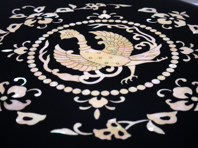 文箱 南都 正倉院模様天平模様 東雲堂造 螺鈿文庫木製漆器